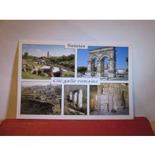 multiview, CITE GALLO-ROMAINE, SAINTES, FRANCE used postcard 2009 pm =