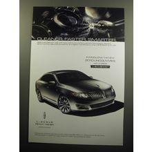 2010 Lincoln MKS Car Advertisement - Cleaner. Faster. Smarter
