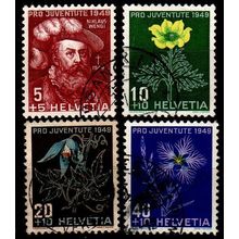 SCHWEIZ SWITZERLAND [1949] MiNr 0541-44 ( O/used ) [01] Pro Juventute