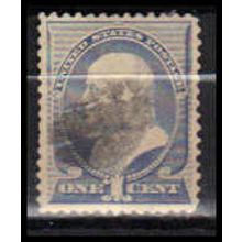 Used 212 1c Benjamin Franklin Fine RA0477