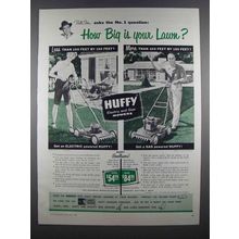 1955 Huffy Rotary 52 & 4215 Lawn Mower Ad - Bill Stern