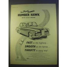1955 Humber Hawk Car Ad - Plus Power