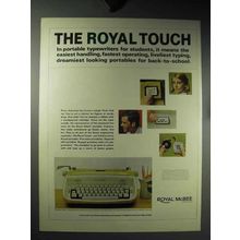 1964 Royal McBee Safari Portable Typewriter Ad