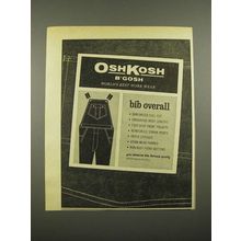 1964 OshKosh B'Gosh Bib Overall Ad