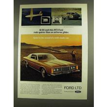 1973 Ford LTD 2-Door Brougham Ad - Quieter than Glider