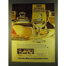 1980 Dishwasher All Detergent Ad - Wine And Cheese Set