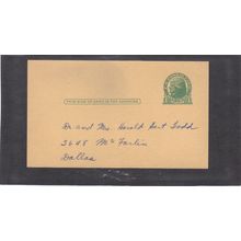 UX27 1c Thomas Jefferson (Inked/A) CV03665