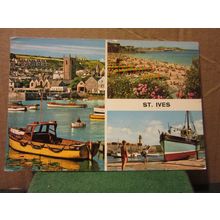 multiview, ST. IVES .CORNWALL .used postcard by John Hinde 1972 pm =