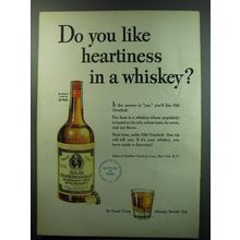 1949 Old Overholt Straight Rye Whiskey Advertisement - Do you like heartiness?