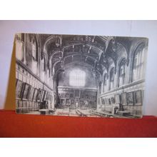 DINING-ROOM, CHRIST CHURCH, OXFORD, unused antique postcard by F Frith =