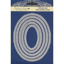 Tattered Lace. Mini Ruffle Ovals Die Set. Die Cutting Cardmaking Scrapbooking