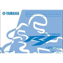 YAMAHA YZFR1Z(C) OWNERS MANUAL 2009 MOTORCYCLE 120 PAGES IN ENGLISH
