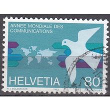 Helvetia 1983 Michel 1259 O Cote (2009) 1.00 € Année mondiale des communications