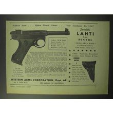 1950 Western Arms Corporation Ad - Lahti Pistol