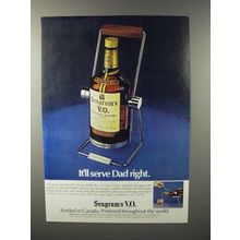 1978 Seagram's V.O. Canadian Whisky Ad - Serve Dad