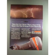 1985 Mariner Outboard Motor Ad - When you Can't Predict