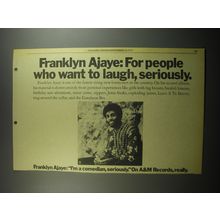 1974 Franklyn Ajaye I'm a comedian, seriously Album Advertisement