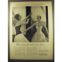 1956 Warner's Merry Widow Corset Ad - How to keep the wolf at your door