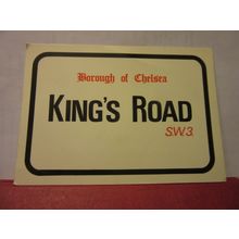KING'S ROAD, CHELSEA, LONDON used postcard by Colourmaster =