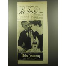 1959 Pedro Domecq La Ina Dry Sherry Ad - Unique and beguiling