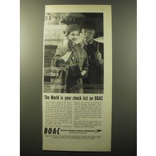 1960 BOAC Airways Ad - Shopping for a winter vacation?