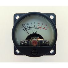 Illuminated white mini VU Meter for Valve Amplifier EL34 preamp back lit SD39