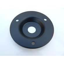 1/4" Jack Socket black Steel round mounting plate for loudspeaker cabinet