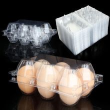100PCS Egg Cartons Cheap Bulk, Each Holds Half Dozen Eggs (6 Eggs), Plastic Chic