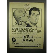 1963 Thrill of it All Movie Ad, Doris Day, James Garner
