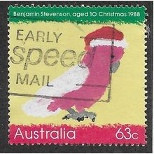 AUS 1988 63c 'CHRISTMAS ' FINE USED (EBID67-274)