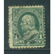 Used 279 1c Benjamin Franklin Average M04345