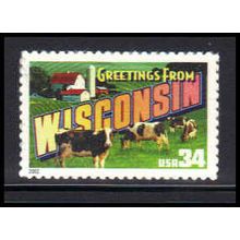 3609 34c Wisconsin Fine MNH V2756