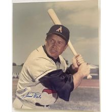 Elmer Valo (d. 1999) Signed Autographed Glossy 8x10 Photo Philadelphia A's