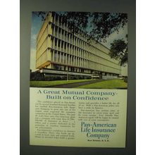 1960 Pan-American Life Insurance Ad - Built on Confidence
