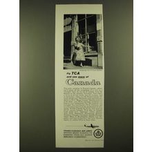 1960 TCA Trans-Canada Air Lines Ad - See More of Canada