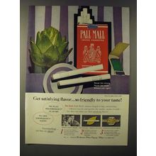 1960 Pall Mall Cigarettes Ad - Get Satisfying flavorÉ so friendly to your taste!