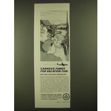 1960 TCA Trans-Canada Air Lines Ad - Canada's Famed for Fun