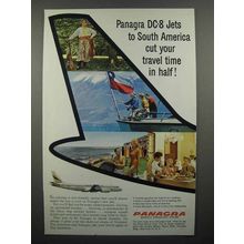 1960 Panagra Airways Ad - DC-8 Jets Cut Your Travel Time