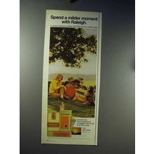 1971 Raleigh Cigarettes Ad - A Milder Moment