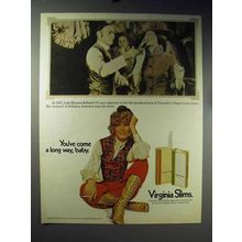 1971 Virginia Slims Cigarettes Ad - Lola Haynes Lit Up