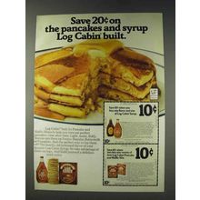 1978 Log Cabin Syrup and Pancake Mix Ad - Save