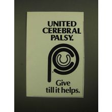 1987 United Cerebral Palsy Ad - Give Till It Helps