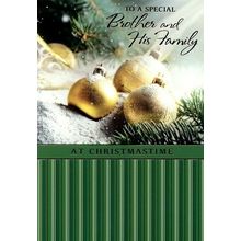 To A Special Brother & His Family - Christmas Greeting Card - 20843