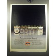 1971 Texaco Havoline Oil Ad - Texaco announces an oil change