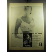 1957 Exquisite Form Free-form Bra Ad - In Exquisite Form The Lady is you