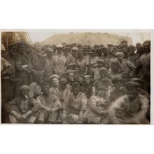Unidentified WW1 Military Navy Ship Crew Possible Indian Old Photo