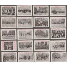 40 Reklamemarken Reklamemarke Hamburg Militär Armee Pferde Legion Offiziere