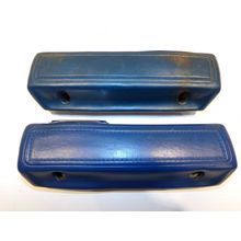 1966 67 68 69 70 Dodge Plymouth 9" Rear Armrests Pair OEM Blue Satellite Coronet