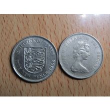 Jersey 1968 Elizabeth ll 5p Coin