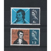 GB.Burns Commemoration set of 2.Mounted Mint.Jul25a